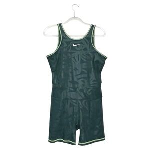 Nike Tennis Romper Size Large Tall Dark Evergreen Dri-Fit Tight Women’s New NWT